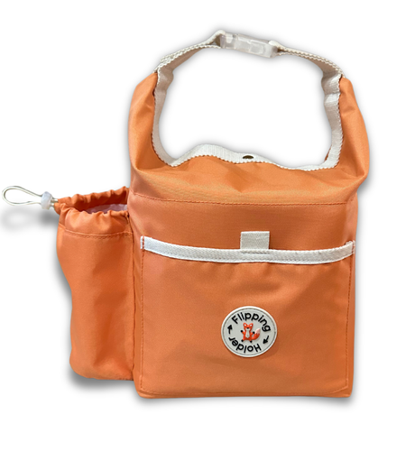 Thermal Tote with Bottle Pocket | easy carry-all bag, clip handle for convenient attachment