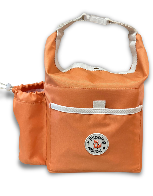 Load image into Gallery viewer, Thermal Tote with Bottle Pocket | easy carry-all bag, clip handle for convenient attachment
