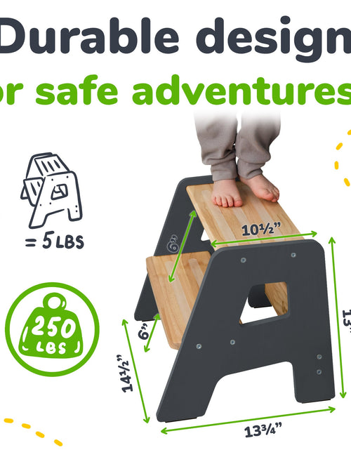 Load image into Gallery viewer, 2-Step Stool for Kids
