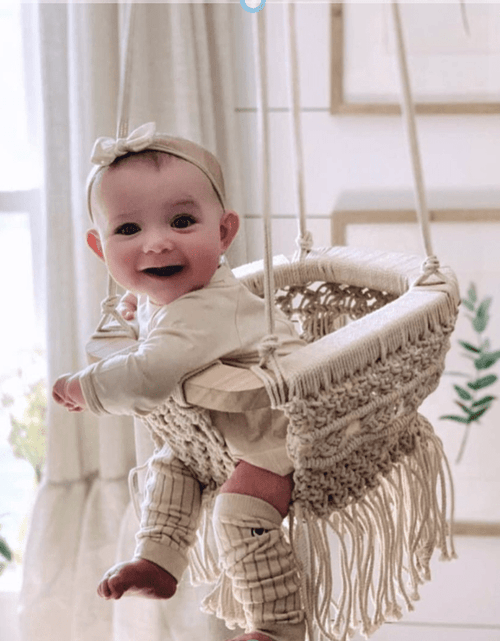 Load image into Gallery viewer, Macrame Swing
