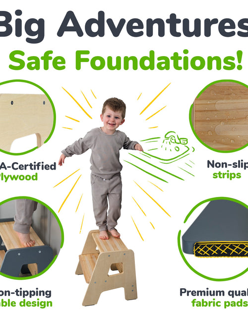 Load image into Gallery viewer, 2-Step Stool for Kids
