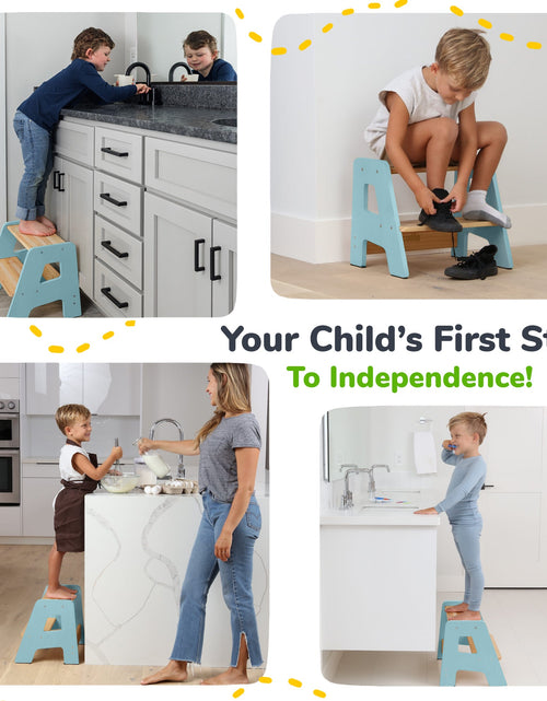 Load image into Gallery viewer, 2-Step Stool for Kids
