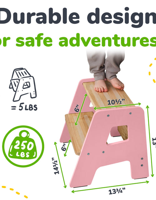 Load image into Gallery viewer, 2-Step Stool for Kids
