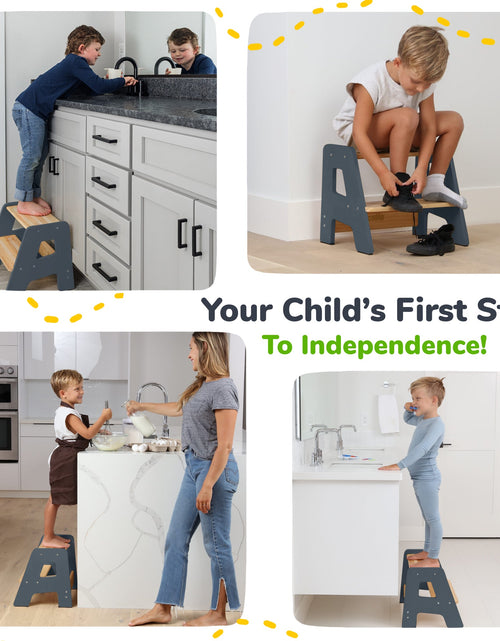 Load image into Gallery viewer, 2-Step Stool for Kids
