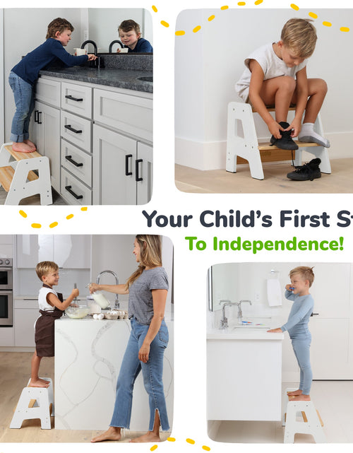Load image into Gallery viewer, 2-Step Stool for Kids

