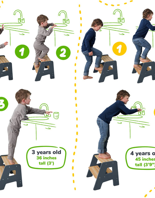 Load image into Gallery viewer, 2-Step Stool for Kids
