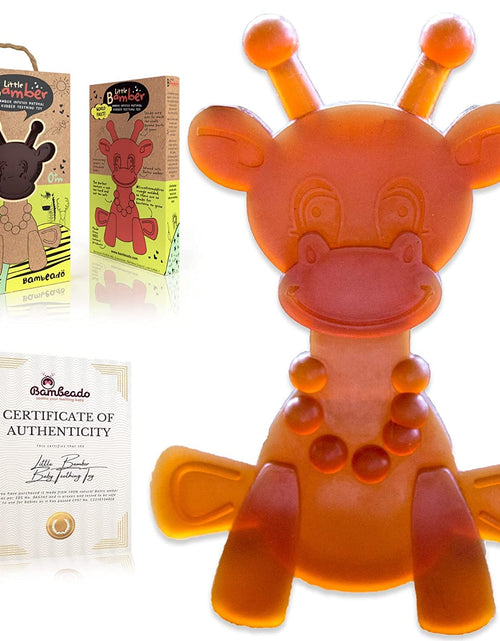 Load image into Gallery viewer, The Little Bamber - Natural Rubber &amp; Baltic Amber Teething Toy
