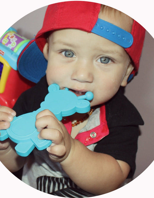 Load image into Gallery viewer, Little bamBAM Baby Teething Toy – Cyan
