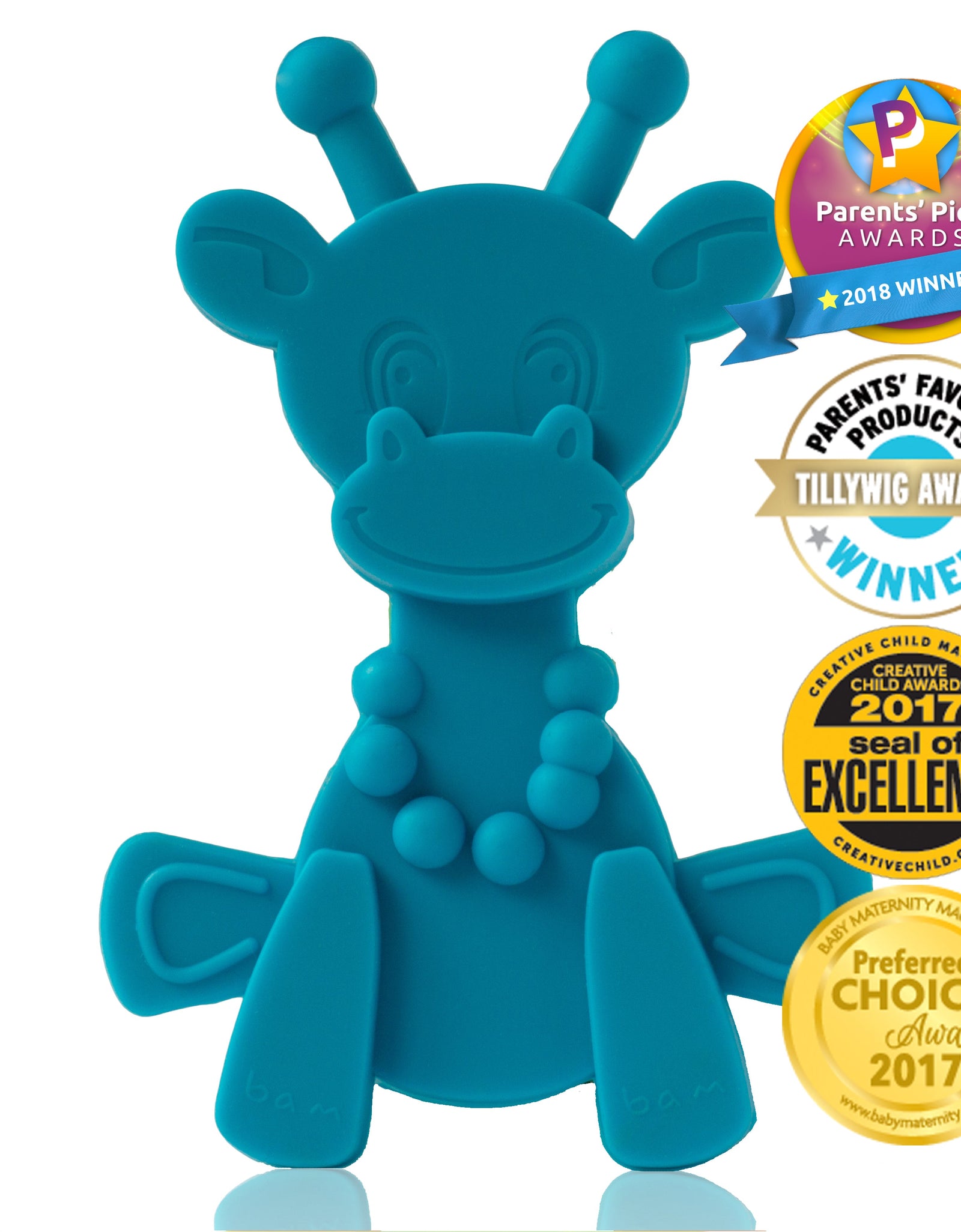 Little bamBAM Baby Teething Toy – Cyan