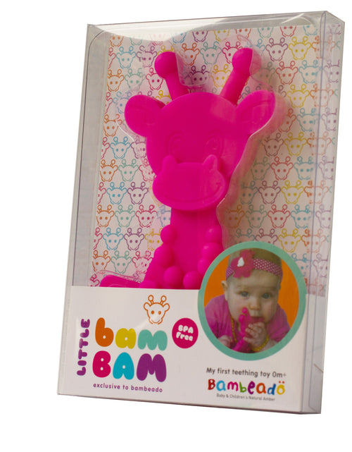 Load image into Gallery viewer, Little bamBAM Baby Teething Toy - Magenta
