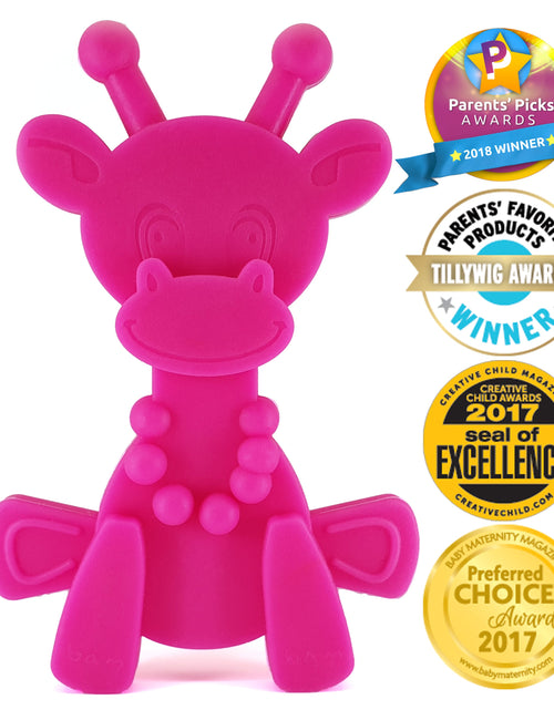 Load image into Gallery viewer, Little bamBAM Baby Teething Toy - Magenta
