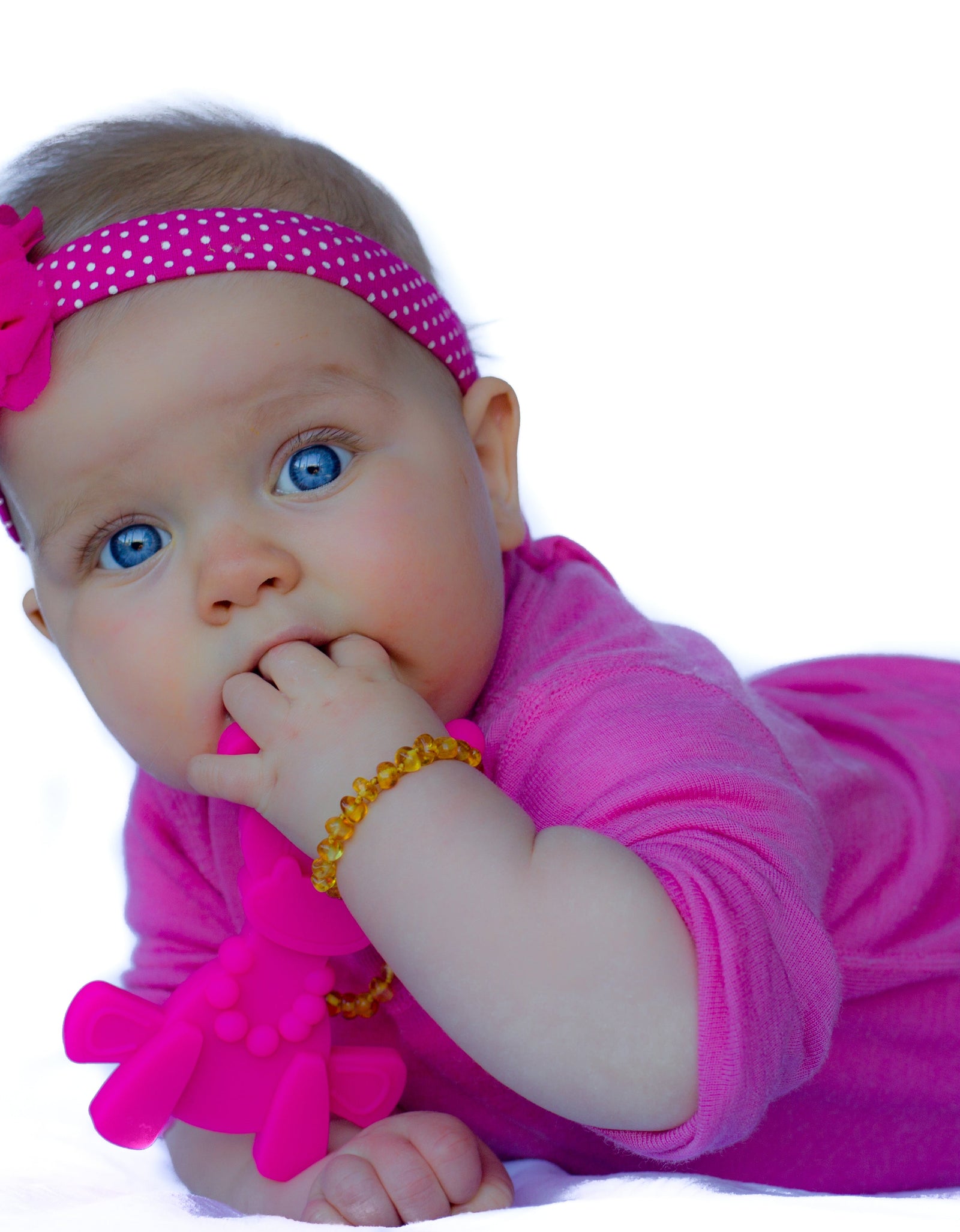 Little bamBAM Baby Teething Toy - Magenta
