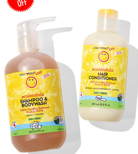 Kids #Calendula™ Shampoo + Conditioner Bundle
