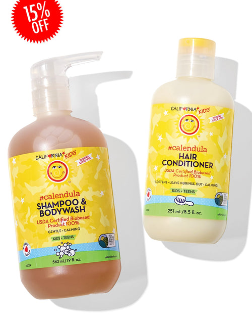 Load image into Gallery viewer, Kids #Calendula™ Shampoo + Conditioner Bundle
