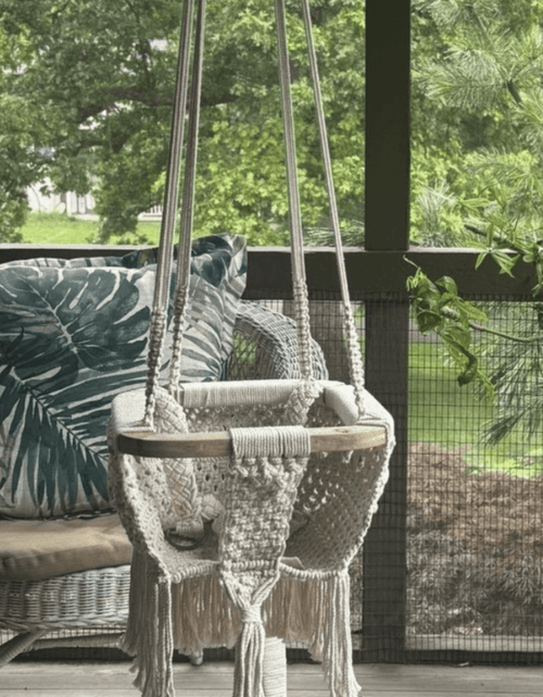 Load image into Gallery viewer, Macrame Swing
