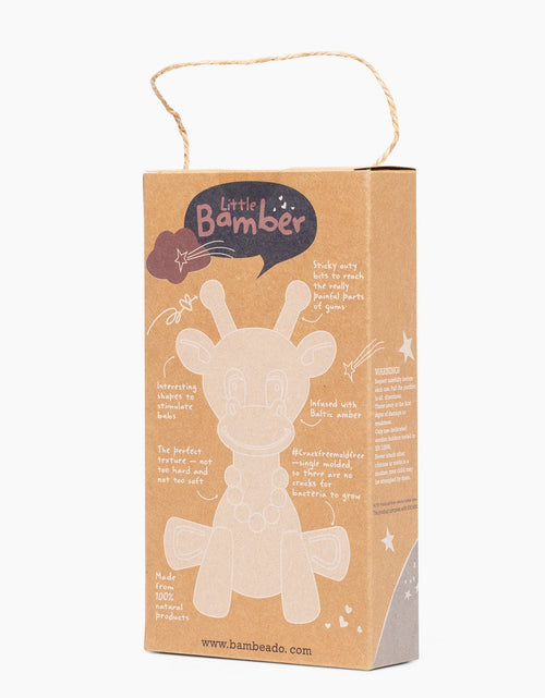 Load image into Gallery viewer, The Little Bamber - Natural Rubber &amp; Baltic Amber Teething Toy
